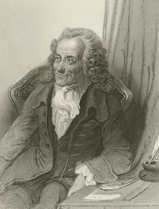 Voltaire, écrivain français - French School