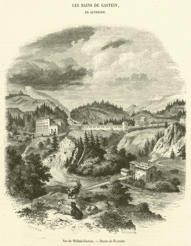 Vue de Wilbad-Gastein - French School