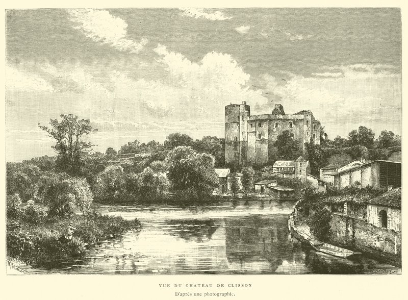 Vue du Château de Clisson - French School
