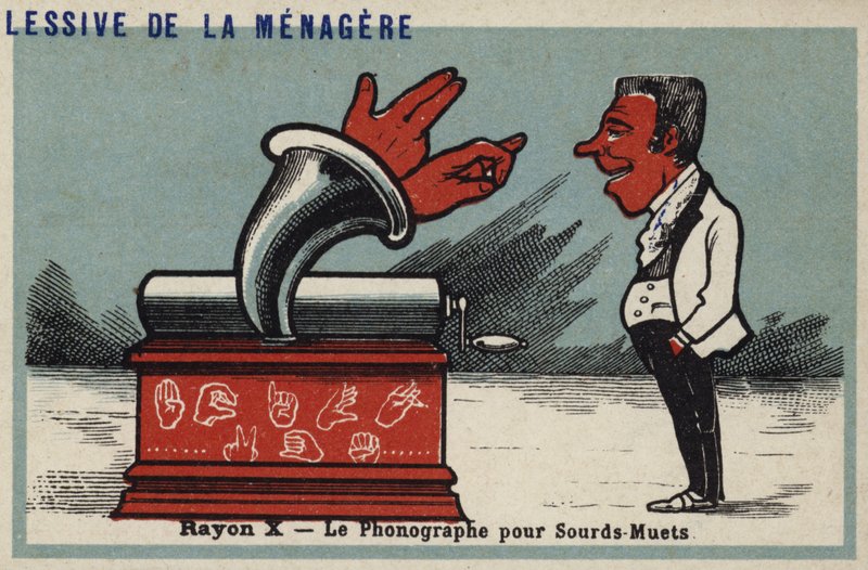 Rayons X - phonographe pour sourds-muets - French School