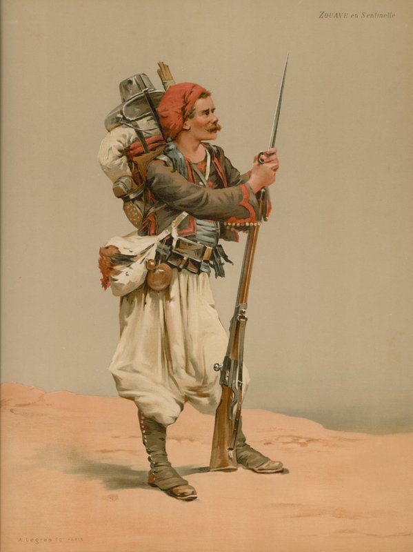Zouave en Sentinelle - French School