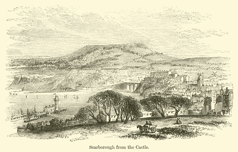Scarborough depuis le château - G. F. Sargent