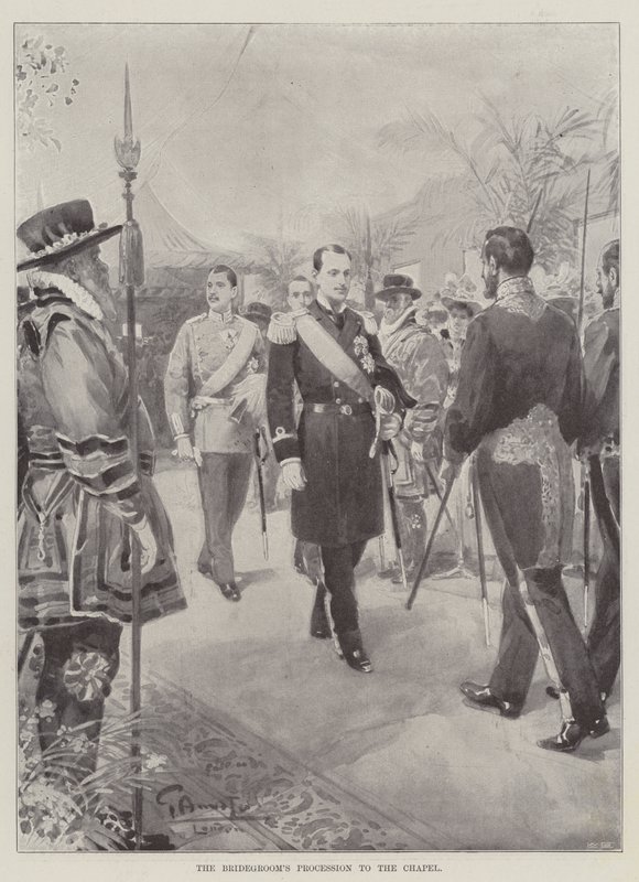 La procession du marié vers la chapelle - G.S. Amato