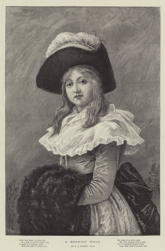 Une promenade matinale - George Adolphus Storey