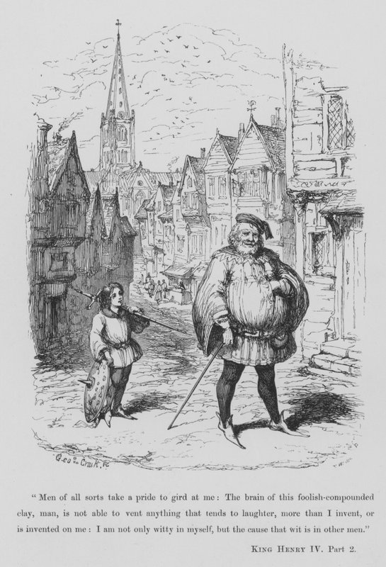 Sir John Falstaff - George Cruikshank