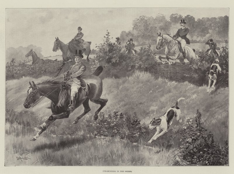 Chasse aux renards dans les Shires - George Derville Rowlandson