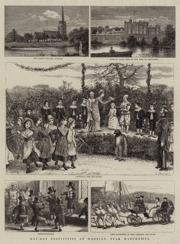 Festivités du 1er mai à Worsley, près de Manchester - George Goodwin Kilburne