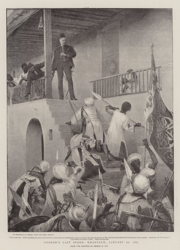 La dernière résistance de Gordon, Khartoum - George William Joy