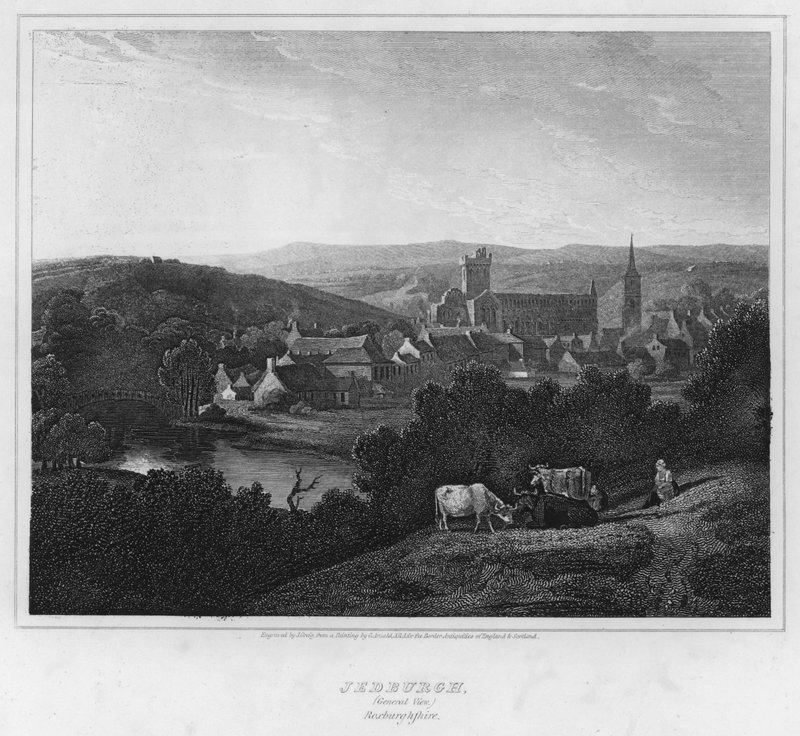 Jedburgh, Vue Générale, Roxburghshire - George (after) Arnald