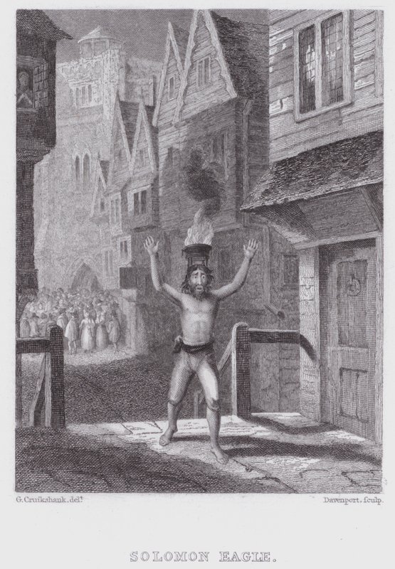 Solomon Eagle (gravure) - George (after) Cruikshank
