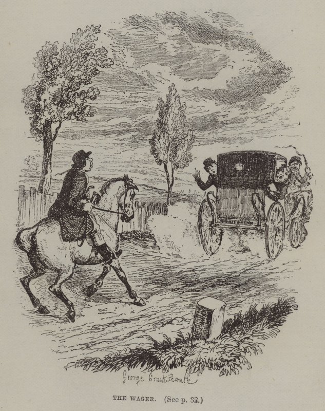 Le pari (gravure) - George (after) Cruikshank