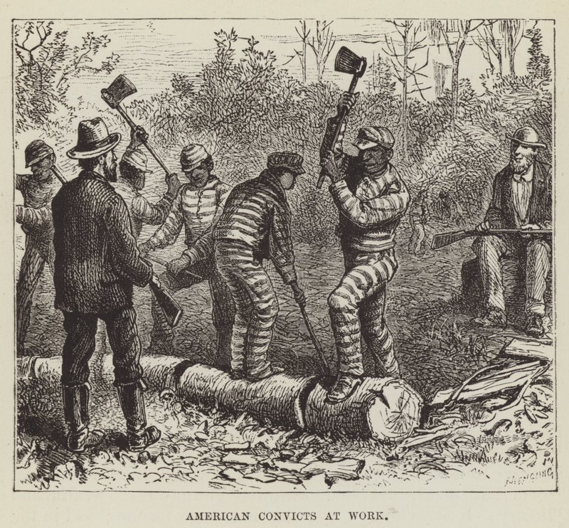 Condamnés américains au travail - George Augustus Sala
