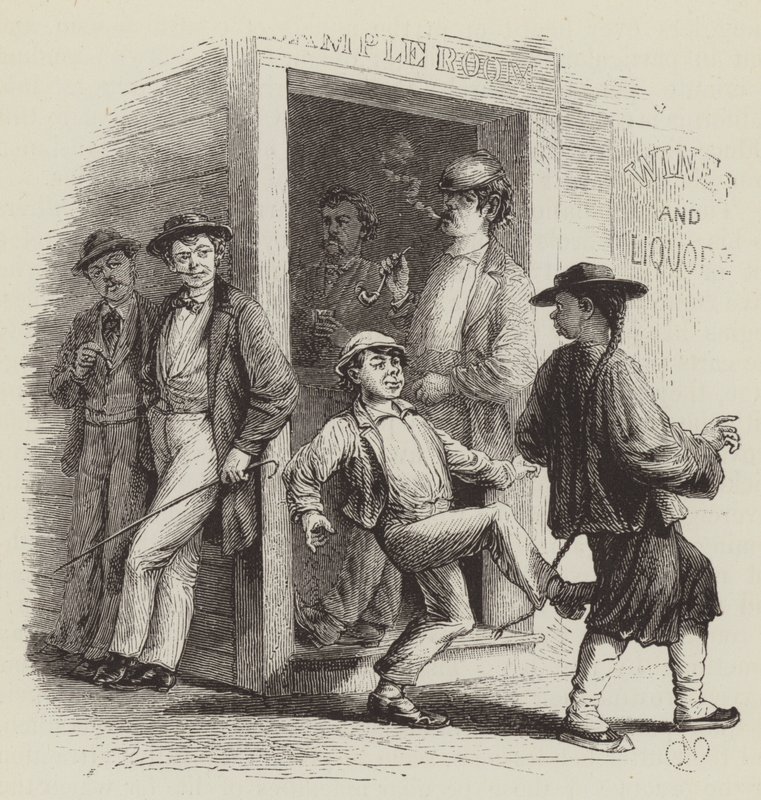 Attaque des Chinois à San Francisco - George Augustus Sala