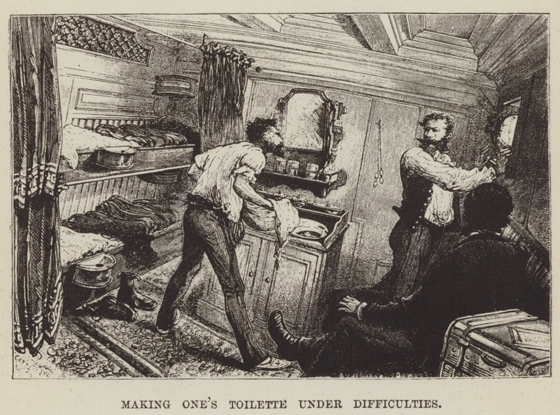 Faire sa toilette dans des conditions difficiles - George Augustus Sala