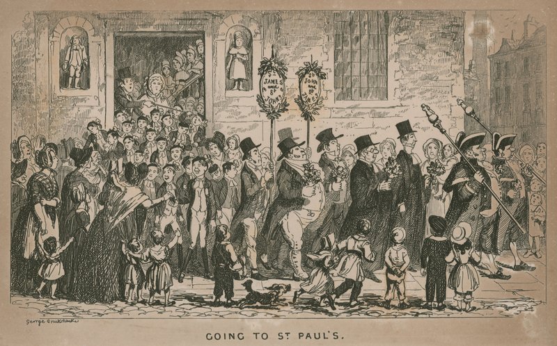 Aller à la cathédrale Saint-Paul, Londres - George Cruikshank