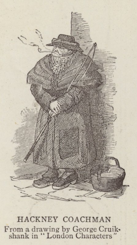 Cochér de fiacre - George Cruikshank