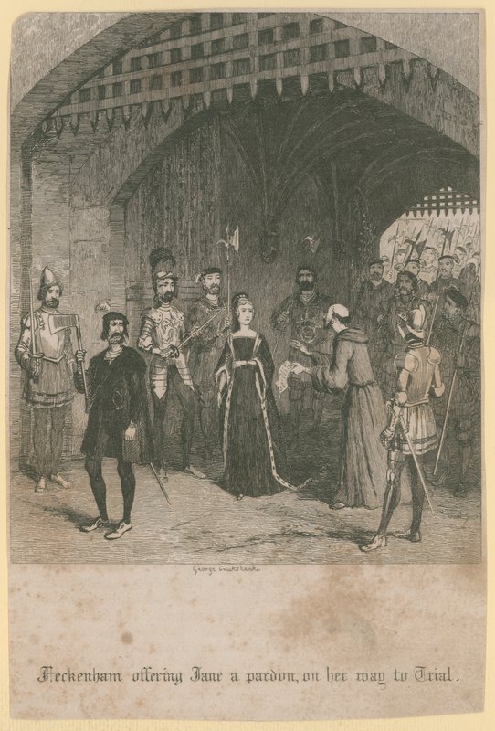 Heckenham offrant un pardon à Jane - George Cruikshank