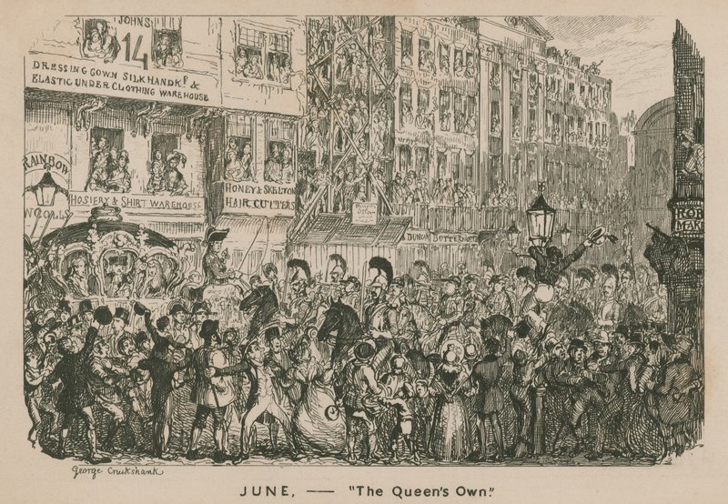 Juin - La Reine - George Cruikshank