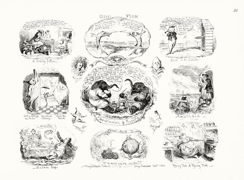 Poisson étrange - George Cruikshank