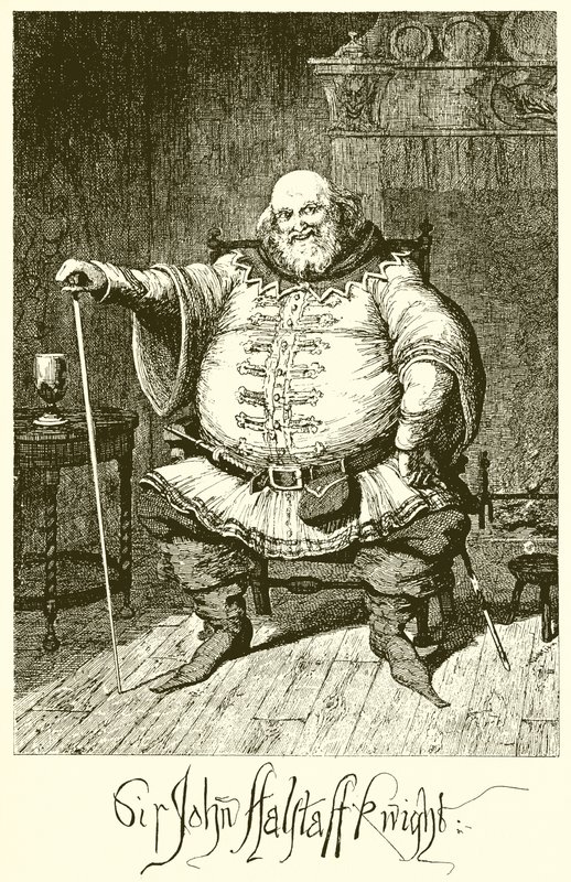 Sir John Falstaff - George Cruikshank