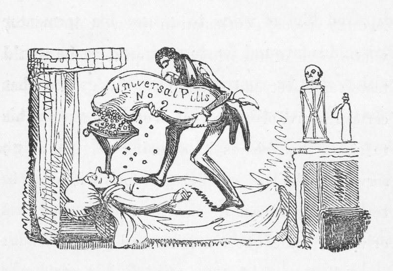 Pilules universelles (gravure) - George Cruikshank