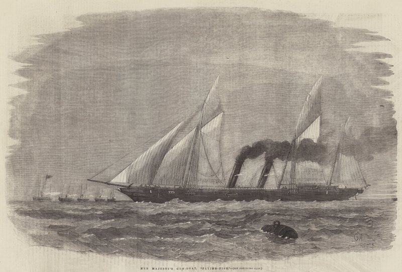 Le Canonnière de Sa Majesté, Flying-Fish - George Henry Andrews