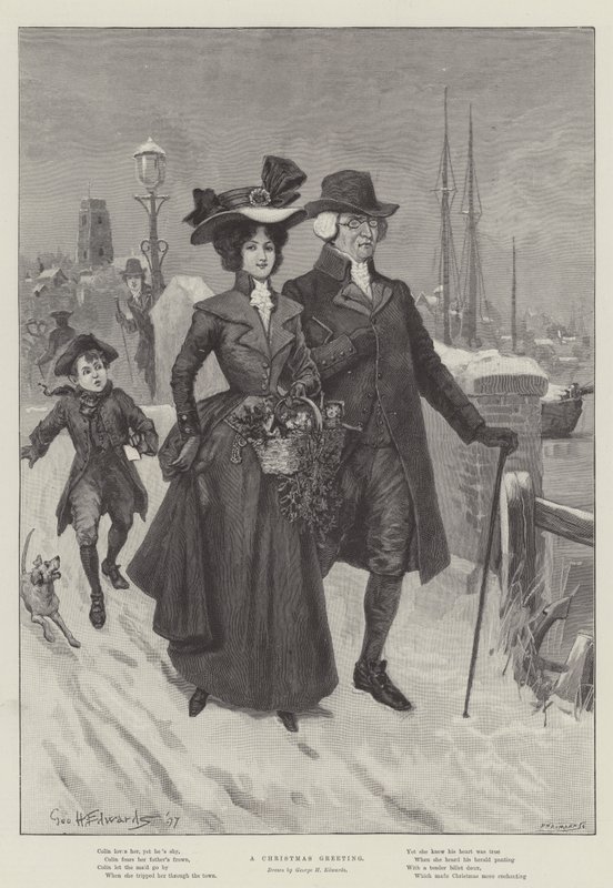 Un salut de Noël - George Henry Edwards
