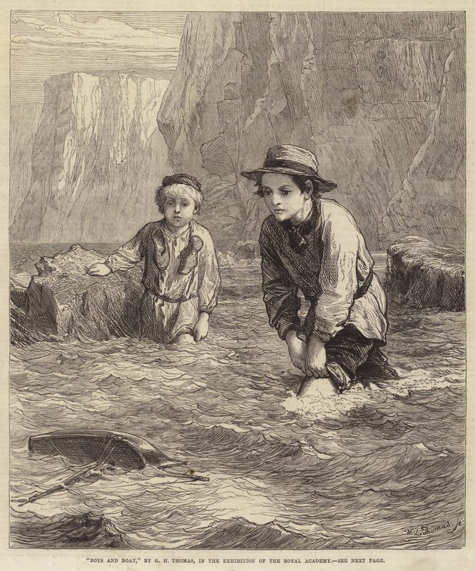 Garçons et bateau - George Housman Thomas