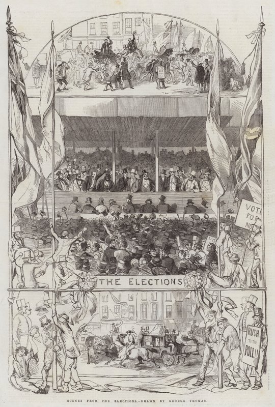Scènes des élections - George Housman Thomas