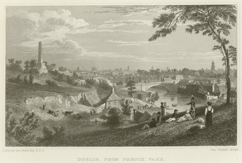 Dublin depuis Phoenix Park - George Petrie