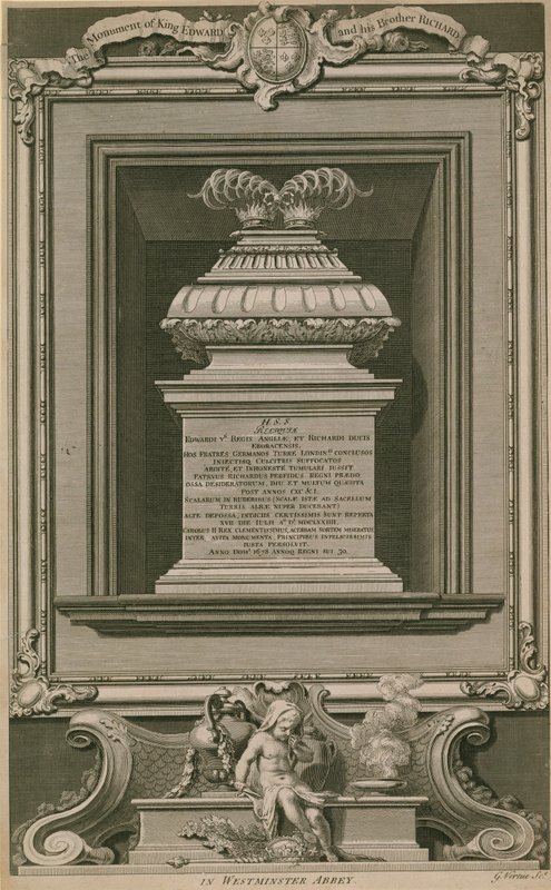 Le Monument des Princes dans la Tour - George Vertue