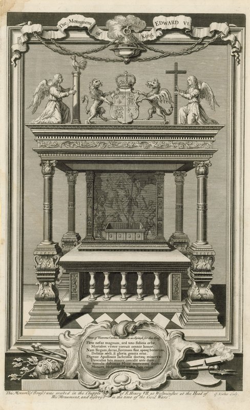 Le Monument du Roi Édouard VI - George Vertue