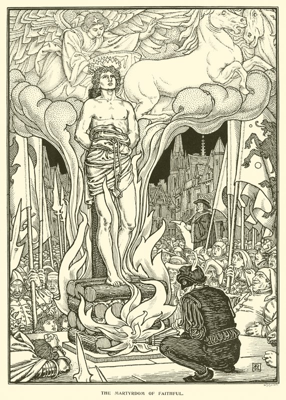 Le martyre de Fidèle (gravure) - George Woolliscroft Rhead