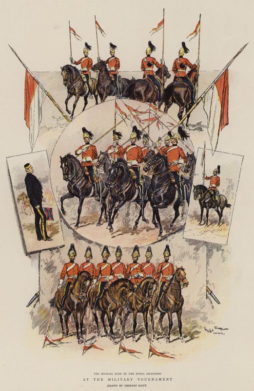 Au tournoi militaire - Georges Bertin Scott