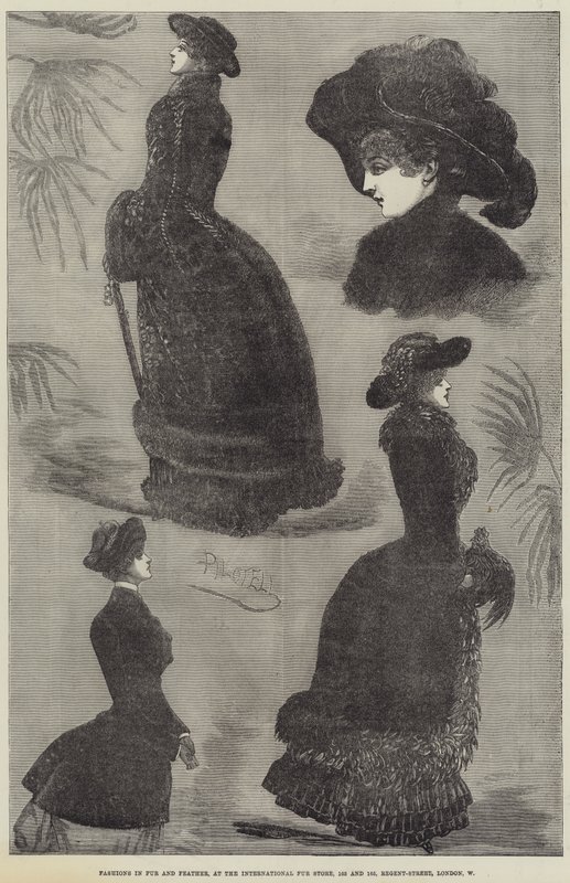 Publicité, International Fur Store - Georges Labadie Pilotell