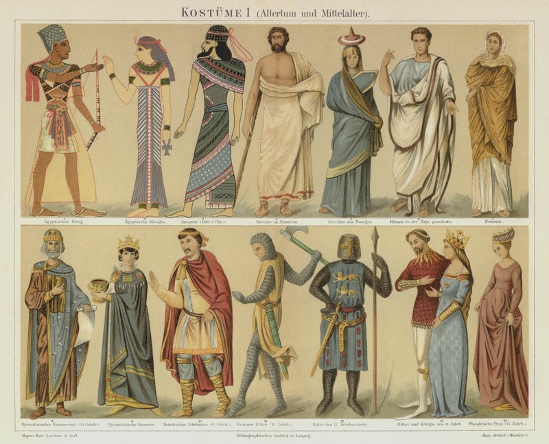 Costumes anciens et médiévaux - German School