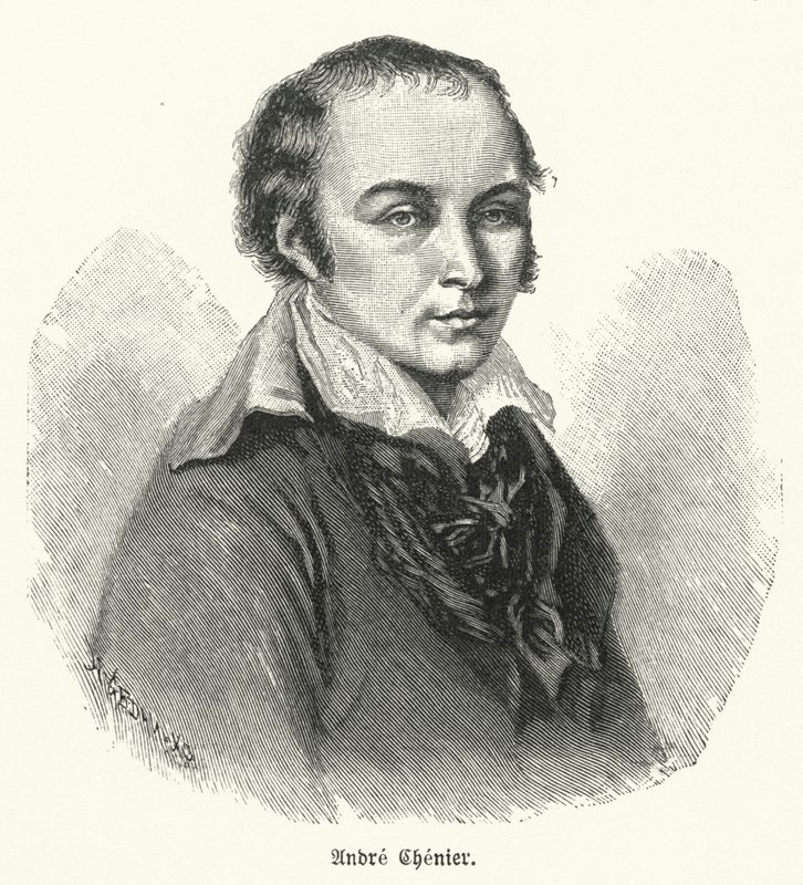 André Chénier, poète français (lithographie) - German School