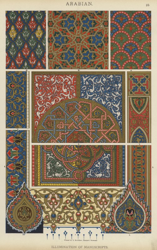 Arabe, enluminure de manuscrits - German School