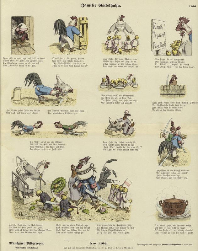 Famille de poulets - German School
