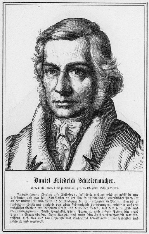 Daniel Friedrich Schleiermacher (gravure) - German School