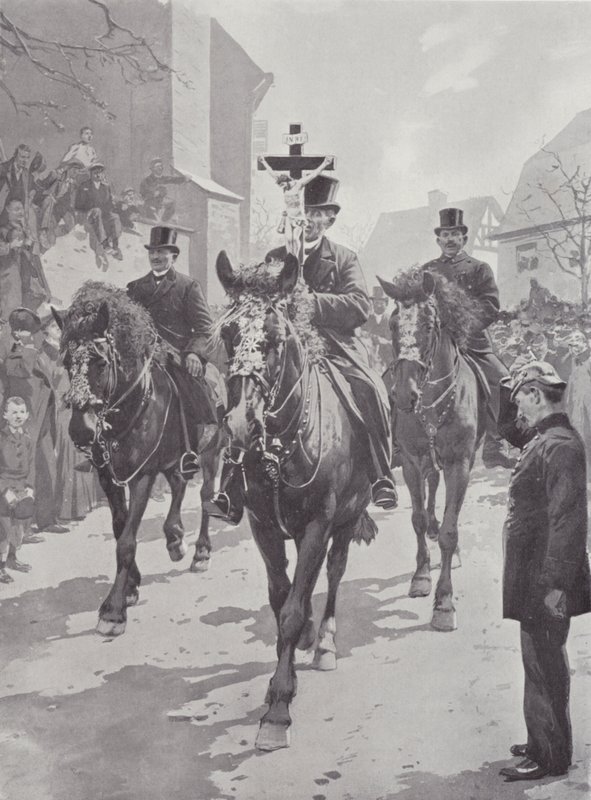 Coutumes de Pâques, Saxe - German School