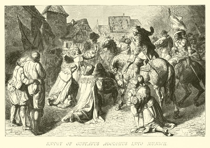 Entrée de Gustave-Adolphe à Munich - German School