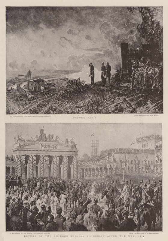 Guerre franco-prussienne (lithographie) - German School
