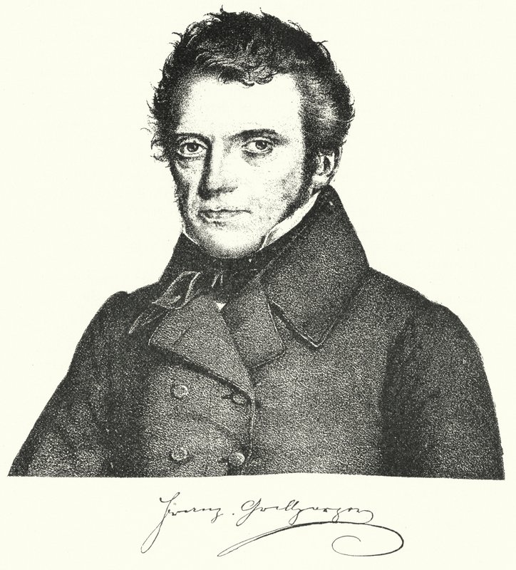Franz Grillparzer, dramaturge et poète autrichien (gravure) - German School