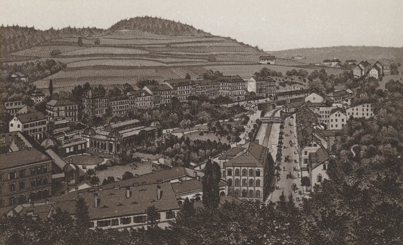 Gartenzeile (lithographie) - German School