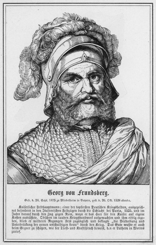 Georg von Frundsberg (gravure) - German School
