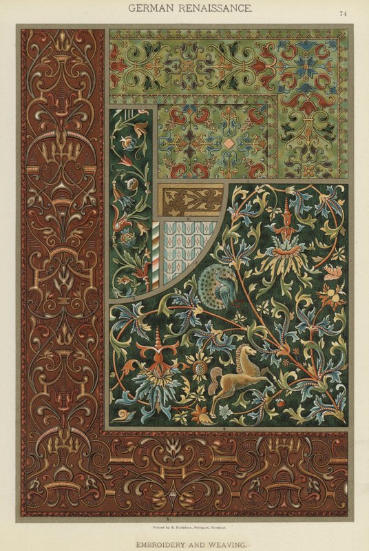 Renaissance allemande, Broderie et tissage - German School