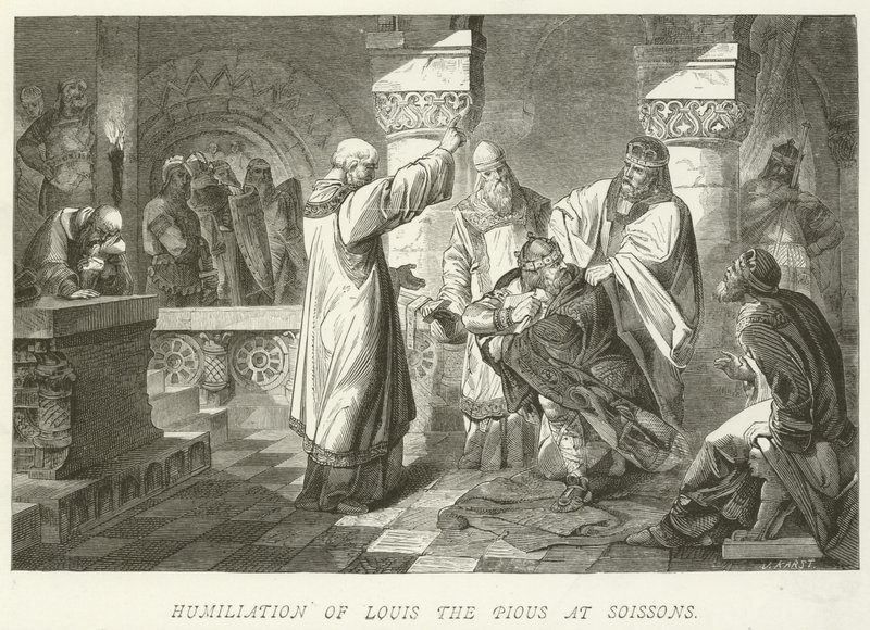 Humiliation de Louis le Pieux à Soissons - German School