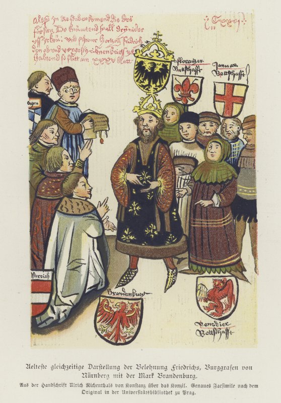 Investiture de Frédéric V, Burgrave de Nuremberg - German School