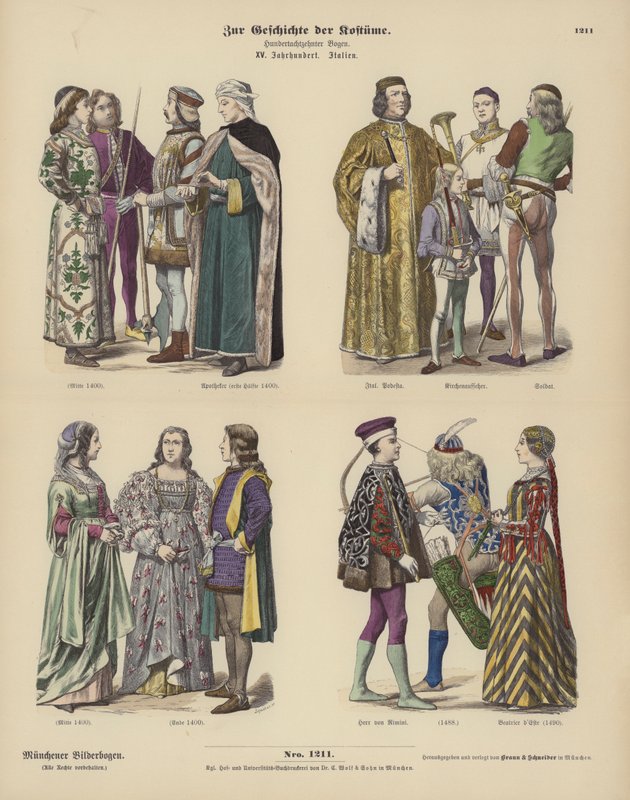 Costumes italiens - German School